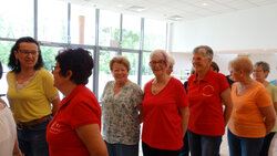 Montceau et notre instructrice